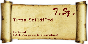 Turza Szilárd névjegykártya