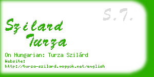 szilard turza business card